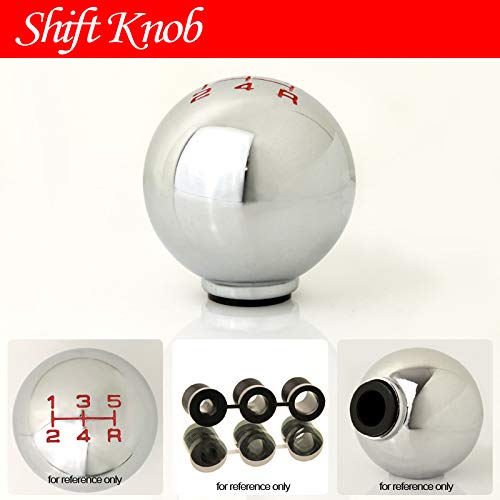 LT Sport 5-Speed Manual Transmission Stick Shift Knob Ball Chrome MT Gear Lever Cover