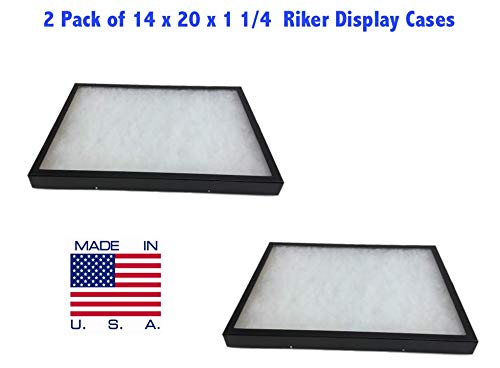 Southern Star 2 Pack of Riker Display Cases 14 x 20 x 1