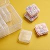 Mathtoxyz Small Bead Organizers, 15 Pieces Plastic Storage Cases Mini Clear Bead Storage Containers Transparent Boxes with Hinged Lid and Rectangle Clear Craft Supply Case #2