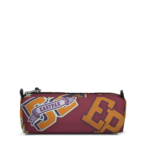 Image of EASTPAK BENCHMARK Single Pencil Case, Clash Burgundy, One Size, BENCHMARK SINGLE