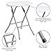 Flash Furniture Elon 2' Round All-Occasion Plastic Folding Event Table, Folding Banquet Table for Indoor/Outdoor Events, White