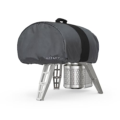 Gozney Roccbox Portable Pizza Oven Cover, 900D Waterproof Cover for Outdoor Pizza Oven with Heavy-Duty Strap for Ease Transport, Black