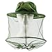 2PCS Beekeeper Hat Veil Mask Anti Mosquito Bug Fly Face Protection Net Mesh Outdoor