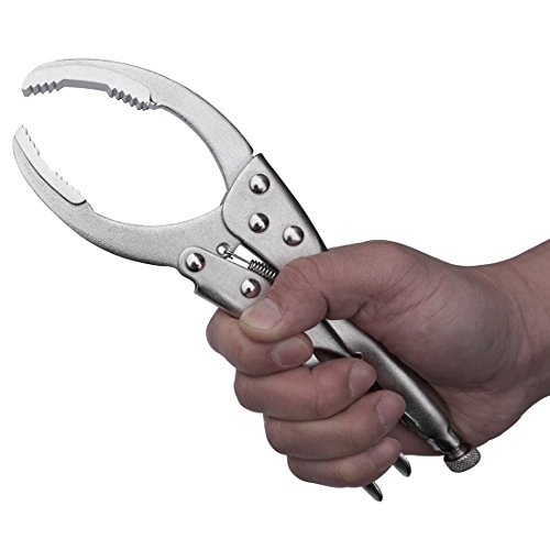 Macwork Locking Grip Oil Filter Wrench Pliers，Vise Style For Filters Shapes 9.5In./240Mm ，Remover Wrench Tool ，Holding Gripping Pliers，Repair Maintenance Tool #TOP6