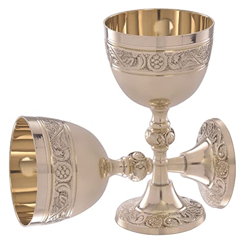 Replicartz Brass Vintage Golden Chalice Of King Arthur Medieval Decor Gothic Goblet 210 Ml (Pack Of 1) #TOP1