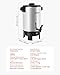 VEVOR Commercial Coffee Urn, 30 Cup 152oz Hot Beverage Dispenser with Dripless Faucet, 1090W Quick-Brewing Coffee Maker, Automatic Temperature Control, for Catering, Party, Church & Restaurant