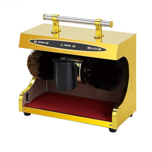 ZEBWAY Shoe Polishing Machine, Automatic Household Fully Automatic Induction Shoe Polishing Machine, Electric Shoe Polishing Machine in Public Hotel Lobby,A