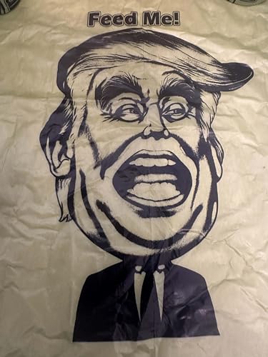 Image of Wonderline Donald Trump Politi-poo Dog Cat Pet Poop Waste Bag Gift Set | Bone-Shaped Dispenser, 150 Bags, Unscented, Trump the Poop Eater or Trump the Poop King