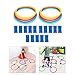 TPAUFY Hopscotchs Rings Game-10 Multi-Colored Plastics Rings for Indoor Or Outdoor Use-Fun Creative Play Set for School Class Training Use