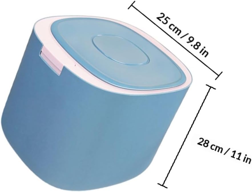 BESTonZON Pet Food Storage Container 11l Sealed Airtight Bucket Moisture-proof Grain Storage Bin for Dog and Cat Food with Frosted Butterfly Lid for Home Use