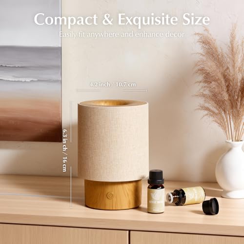 ARVIDSSON Essential Oil Diffuser with Fabric Cover, 100ml Aromatherapy Diffuser for Home, Ultrasonic Diffuser with Night Lamp and Auto Shut-Off, Scent Oil Diffusers for Bedroom - Image 4