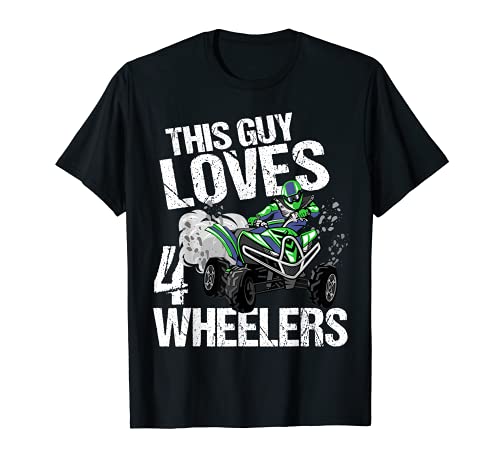 Este chico ama 4 ruedas divertido ATV Wheeler Quad MX niño regalo Camiseta
