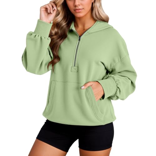 Sweat à capuche zippé femme doté d'une coupe ample et poche pratique