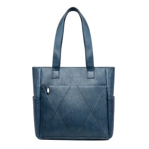 Image of Tote Bags for Women PU Leather Shoulder Bag Zipper Hobo Purses Large Casual Handbag Work Travel Totes