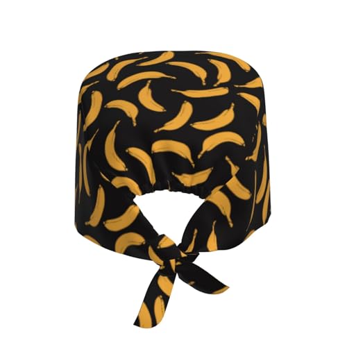 Image of Working Cap Scrub Cap with Sweatband Adjustable Unisex Women Tie Back Hat Nurse Surgical Caps
