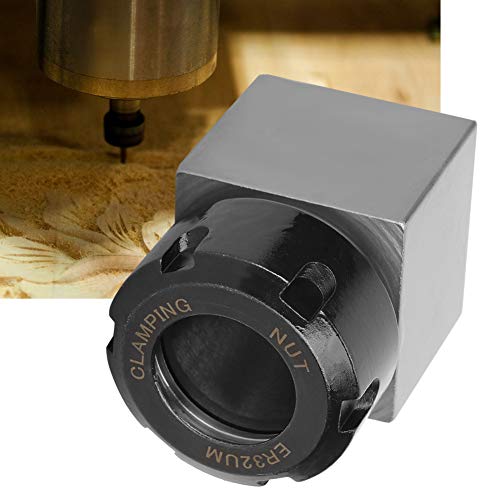 Natudeco Spannzangenblock, ER-32 Vierkant Spannfutterhalter aus Stahl Vierkantspannzangenblock Spannzangenblocksatz für Drehmaschinen schnelle Rüstvorrichtungen an CNC-Maschinen