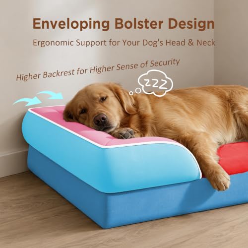 Comfort Expression Orthopedic Dog Beds for Large Sized Dog with Bolster — view 3