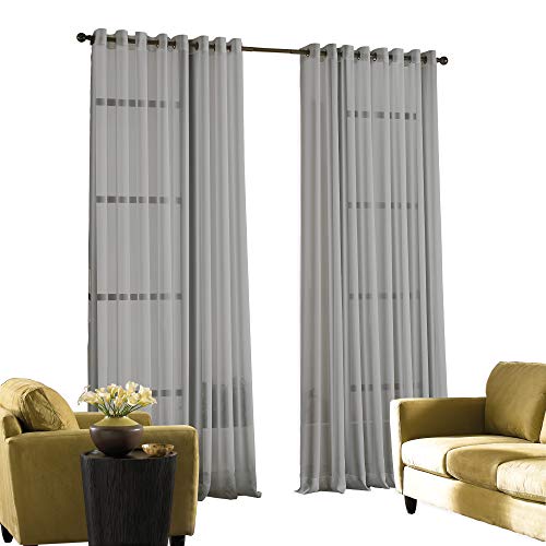 Curtainworks Soho Voile Sheer Grommet Panel, 59 By 120", Silver #TOP1
