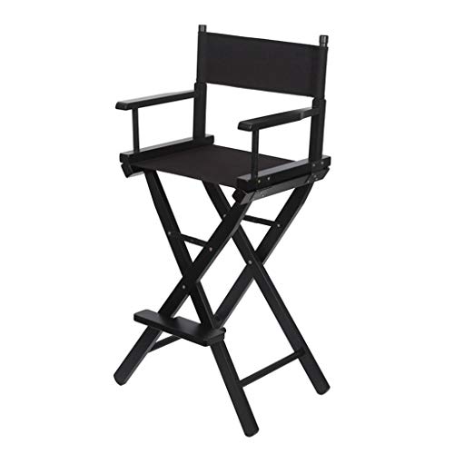 SHYM Portable Director Chair Folding Chair with Canvas Back Humanized Design Hardware Accessories Green Varnish Comfortable Sitting