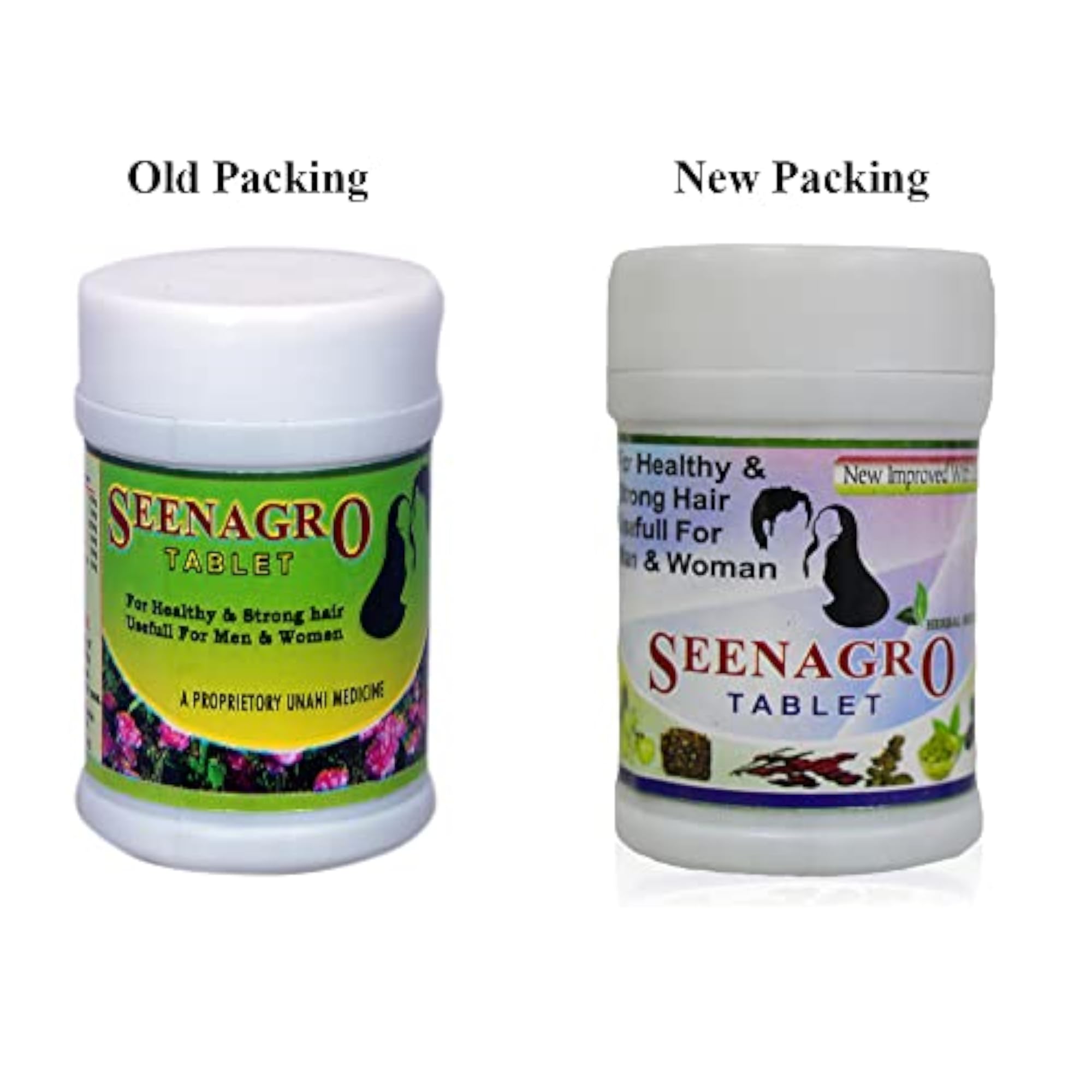Seenagro Herbal Tablets for Healthy Hair Growth Pack of 2