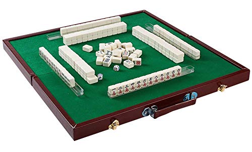 Set de Mahjong Chino 144 Fichas con Accesorios y Estuche miniatura 1