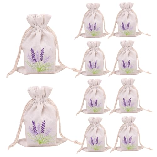 Beutelbeutel leer, 10pcs 3, 9 x 5, 5 Zoll Lavendelbeutel Leinwand Kordelzug Beutel für Gewürz, getrocknete Blumen, Kräuter, Schmuck Morelavender Beutelbeutel leer, 10pcs 3, 9 x 5, 5 Zoll Lavendelbeutel Leinwand Kordelzug Beutel für Gewürz, getrocknete Blumen, Kräuter, Schmuck Morelavender