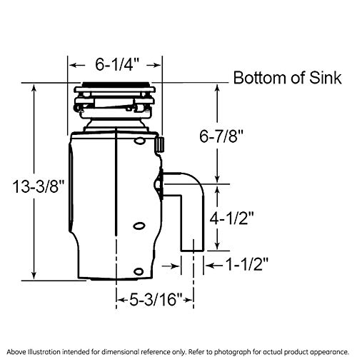 General Electric GFC520V 1/2 hp Triturador de Desperdicios para