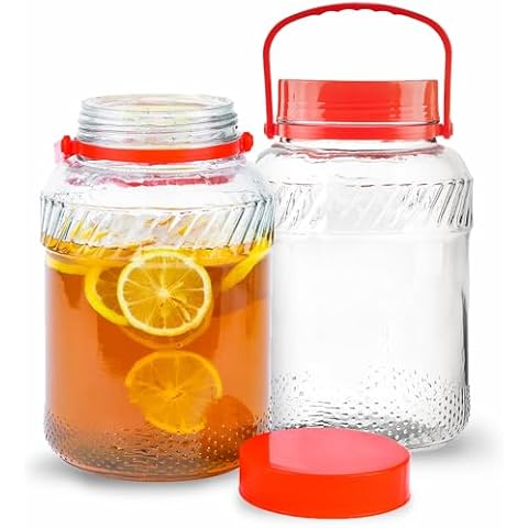 Stock Your Home 1 Gallon Glass Jars Cover
