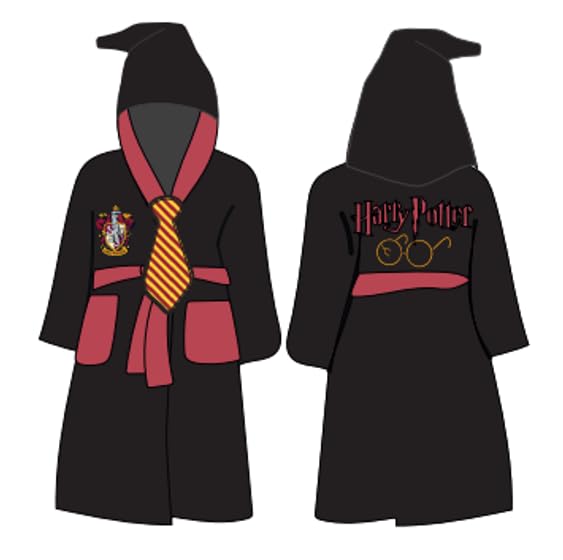 Get Trend Harry Potter Peignoir Pour Adultes (S, Noir Harry Potter)