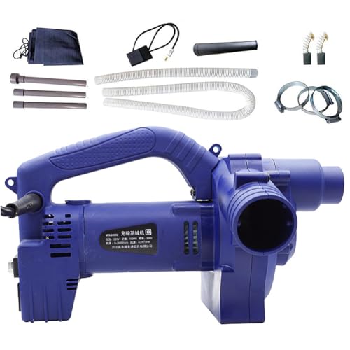 Daunenfüllmaschine, 1200W Elektrisches Blas- und Sauggerät Doppelzweck, 6-Gang-Einstellung zum Nachfüllen von Daunenjacken und Bettdecken