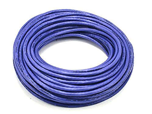 Monoprice 75FT 24AWG Cat6 550MHz UTP Ethernet Bare Copper Network Cable - Purple