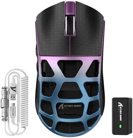 FELICON Mouse Sem Fio Para Jogos X Attack Shark R3, Paw3395, 26K ...