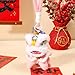 Poshow Cartoon Lion Dance Keychain - Awakened Lion Plush Pendant, New Year Bag Charm for 2026 Zodiac & Festival Decor (Type 1)