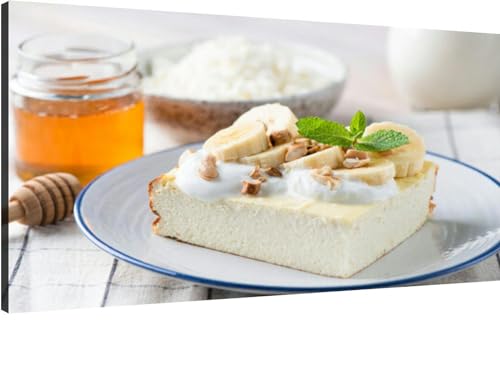 XidexFara Canvas Wall Art for Living Room Bedroom Cheese cake