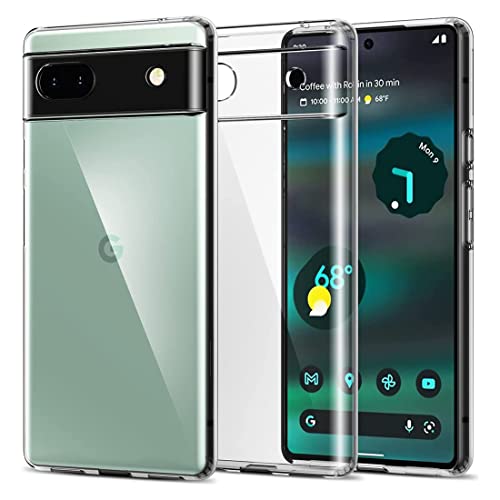 Image of Fashionury Ultra-Hybrid Soft Crystal Clear Back Case Cover for Google Pixel 6A Shockproof Design | Camera Protection Bump | Clear Back | Bumper Case Cover for Google Pixel 6A (Transparent)