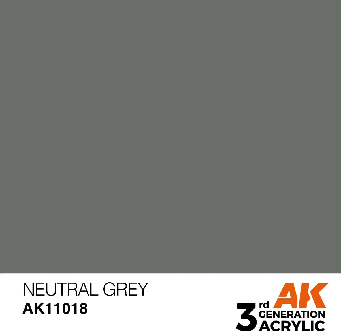 AK Interactive 3rd Gen Acrylic Neutral Grey 17ml