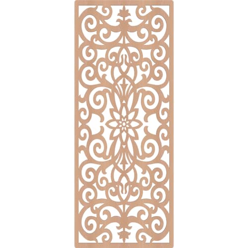 Image of Buel Decorative Pierced Fretwork Wood Wall Panels, 25 3 /8 inchW x 64 3 /8 inchH x 3 /8 inchT, Alder