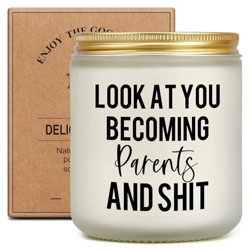 New Mom Gifts for Pregnant Women, New Parents Gift for Couples, Congrats on Pregnancy Present for Expecting Mom Pregnant Friend, First Mothers Day Gift for Mommy to Be, Lavender Scented Candle