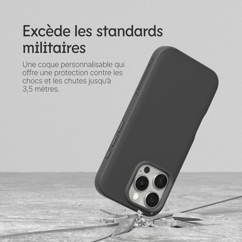 Coque antichoc iPhone 16 Plus avec découpe bouton contrôle caméra