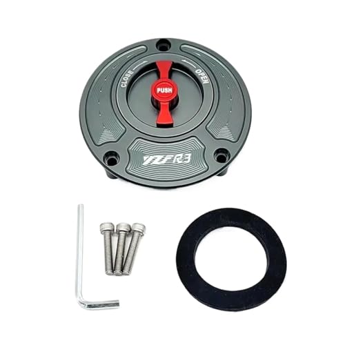 Couvercle de bouchon réservoir carburant alu haut de gamme pour R3