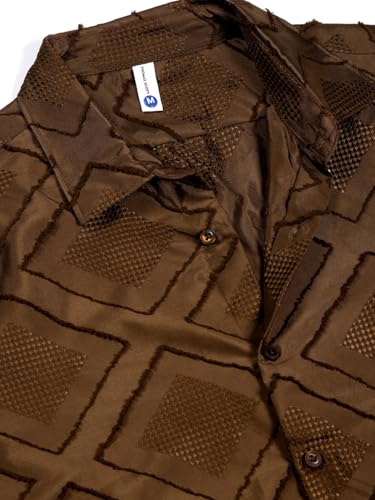 Image of Thomas Scott Men's | Self Design | Full Sleeve | Slim Fit | Polyester | Spread Collar | Casual Shirt