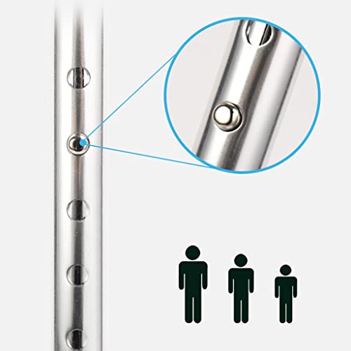 Bâton de marche en canne avec bâtons antidérapants sécurisés - 5