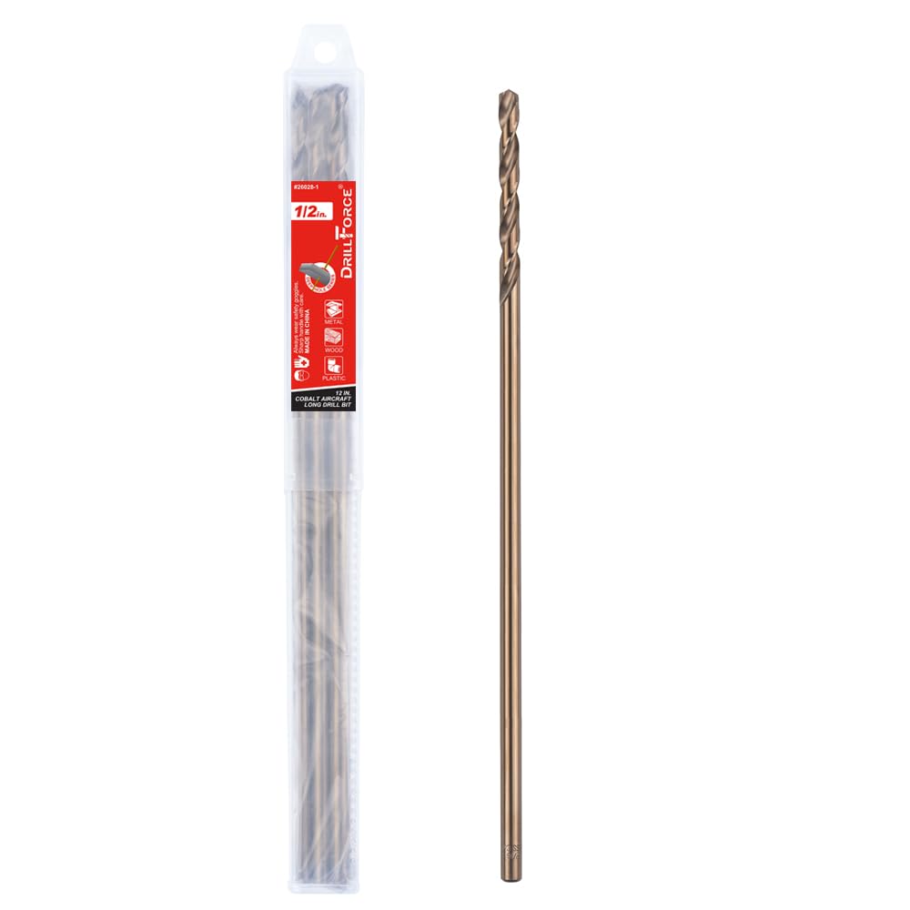 Cobalt Drill Bits Set - 5PCS for Metal, Plastic & Wood -16