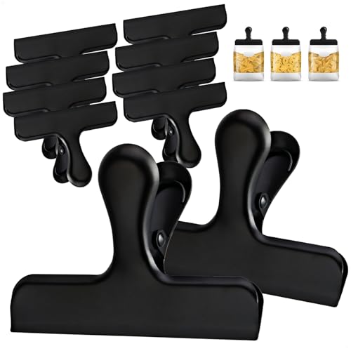 Wilhelm Sell® 10x clips de fermeture - clips de fermeture en acier inoxydable pour sacs et sachets alimentaires - pinces de fermeture - clips de sac pour fermer et conserver la fraîcheur
