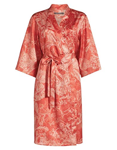 Preisvergleich Produktbild ESSENZA Kimono Sarai Vivienne Blumen Baumwollsatin Orange, XL
