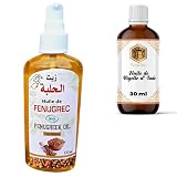 🌿 PARA EL CUIDADO DEL CABELLO: Como ingrediente de belleza capilar, el aceite vegetal de alholva es conocido por estas propiedades: Tradicionalmente conocido por combatir la caída del cabello y estimular su crecimiento. Enfunda y nutre la fibra capilar, fortalece el cabello desde la raíz hasta la punta. Aporta fuerza y vitalidad al cabello. Añade suavidad y volumen al cabello, el aceite es seco y se absorbe fácilmente. Nuestro aceite es ideal para el cuidado de los senos