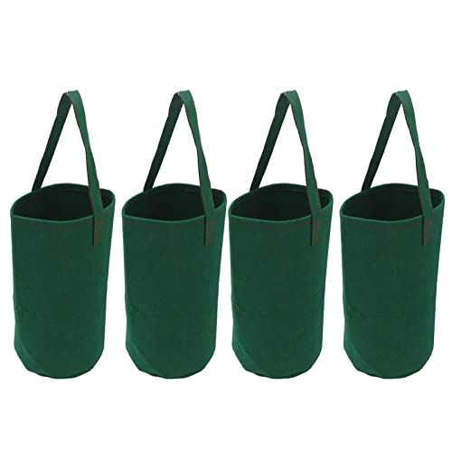 Strawberry Grow Bags with Hole, 4 Pack Upside Down Tomato Planter