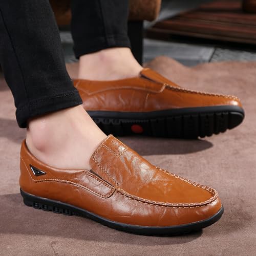 YZABEL Men's Slip-On Leather New Oxford Shoes Office Shoes Men Elegant Loafers Casual Work Office Comfortable Business Shoes2