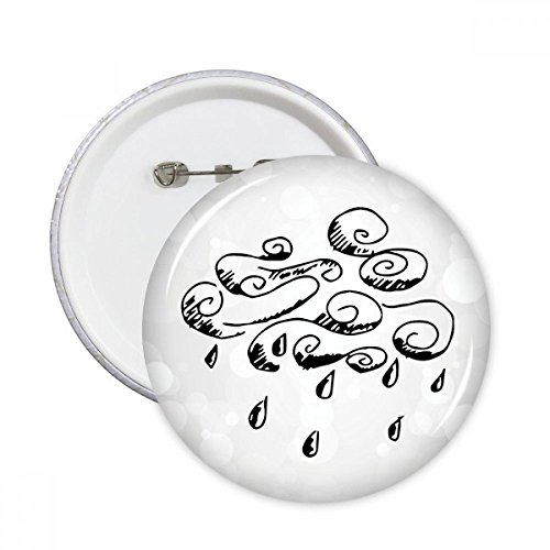 Badge rond fait main Le cadeau nuageux décoratif pour customiser les vêtements XL multicolore