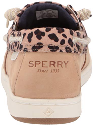 Sperry Coastfish Boat Shoe, Linen Oat/Leopard, 7 Us Unisex Little Kid #TOP2